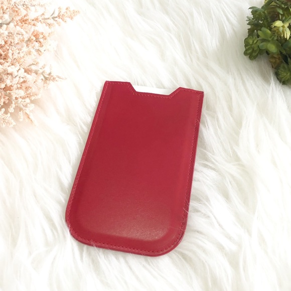 NWOT Saint Laurent Leather Case / Card holder Red - Picture 6 of 9